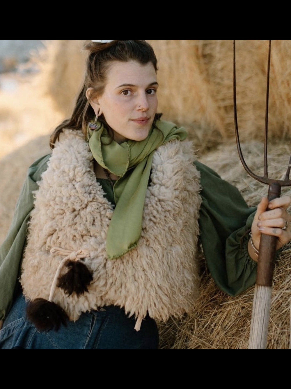 Sheep Skin Vest - Lined With Linen